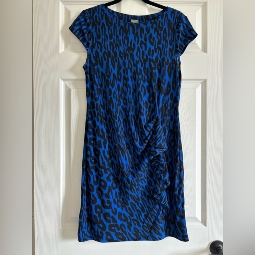 Taylor Blue and black dress. Size 14